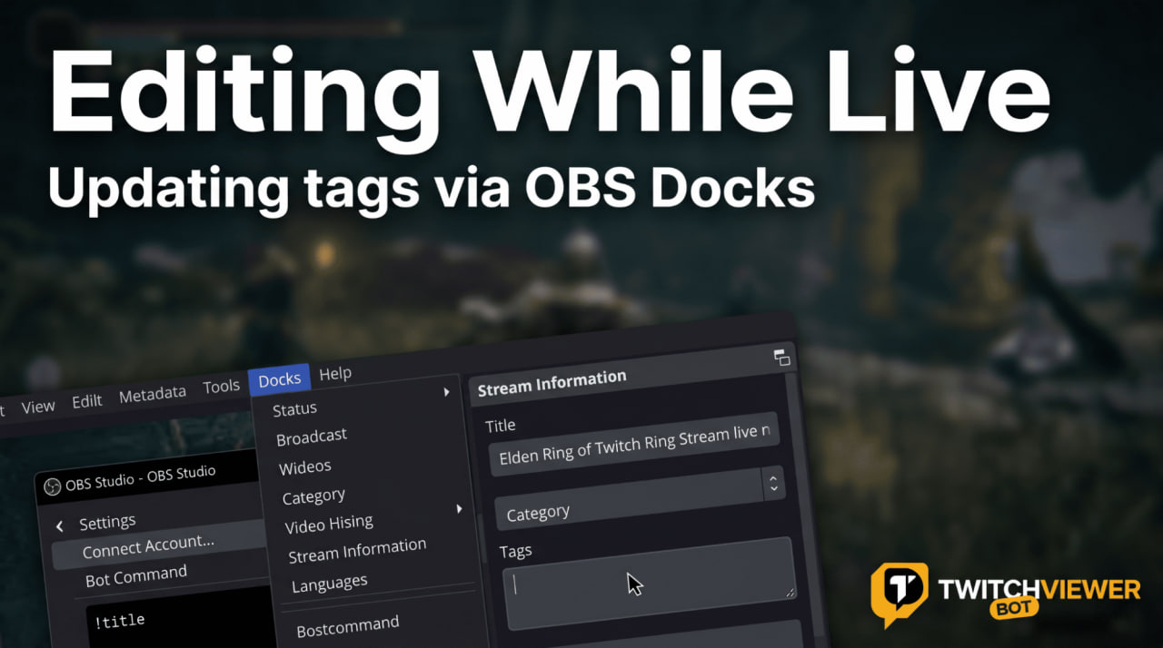 How to Edit Your Title and Tags While Live